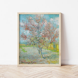 Blommar Peach Träd   Vincent van Gogh Poster