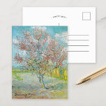 Blommar Peach Träd | Vincent Van Gogh Vykort<br><div class="desc">Blommar Peach Träd (1888),  av den nederländske postimponerande konstnären Vincent Van Gogh. Originalteckningen är en olja på arbetsytan som skildrar ett vackert landskap av blomstrande rosa träd. Använda verktygen för att lägga till anpassningsbar eller anpassa bilden.</div>