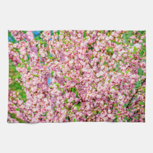Blommar Plum Kökshandduk