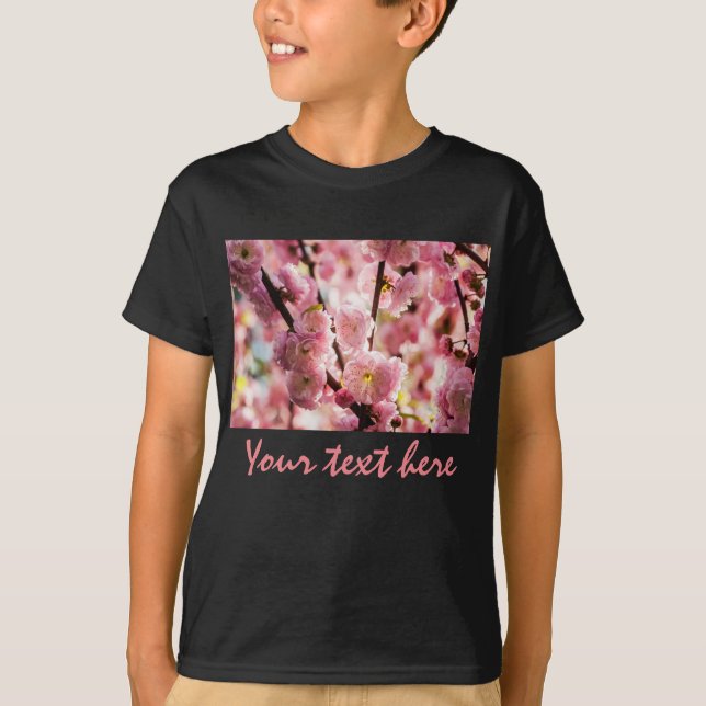 Blommar Plum - Rosa Paradize T-shirt (Framsida)