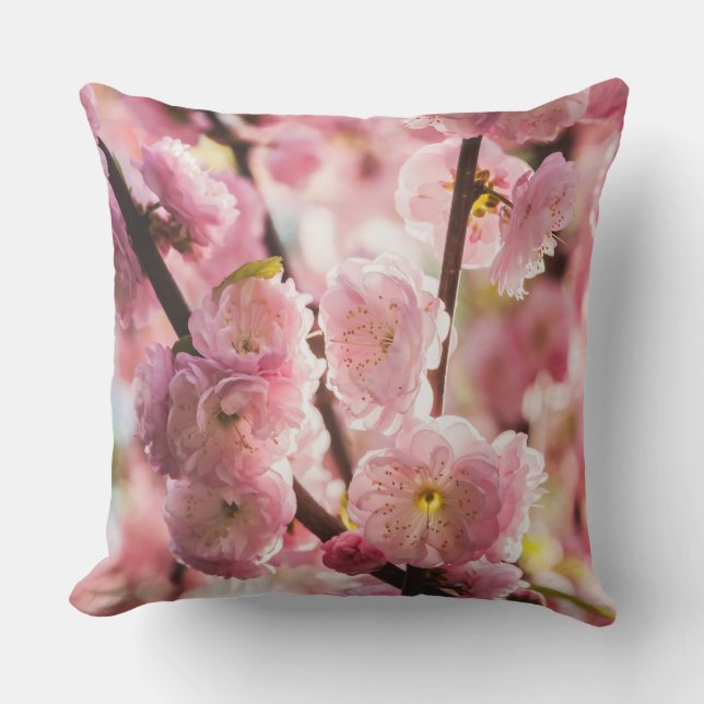 Blommar Plum - Rosa Paradize Utomhuskudde (Framsida)
