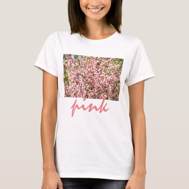 Blommar Plum T Shirt (Framsida)