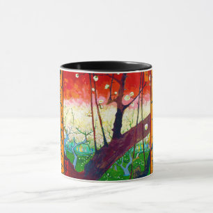 Blommar Plum Träd (efter Hiroshige), Van Gogh Mugg