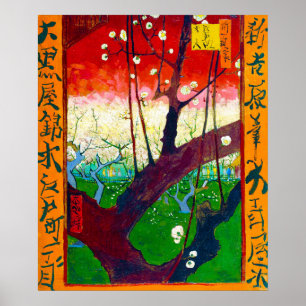 Blommar Plum Träd (efter Hiroshige), Van Gogh Poster