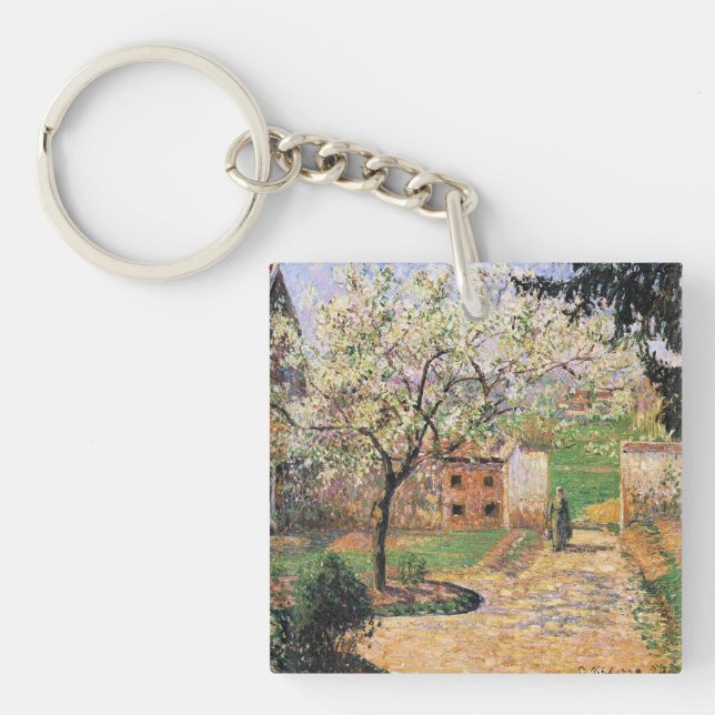 Blommar Plum Träd, Eragny Camille Pissarro (Framsidan)
