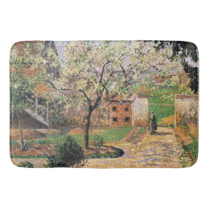 Blommar Plum Träd, Eragny Camille Pissarro Badrumsmatta