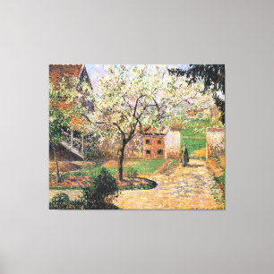 Blommar Plum Träd, Eragny Camille Pissarro Canvastryck