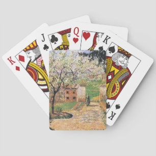 Blommar Plum Träd, Eragny Camille Pissarro Casinokort