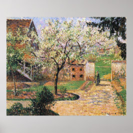 Blommar Plum Träd, Eragny Camille Pissarro Poster