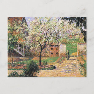 Blommar Plum Träd, Eragny Camille Pissarro Vykort