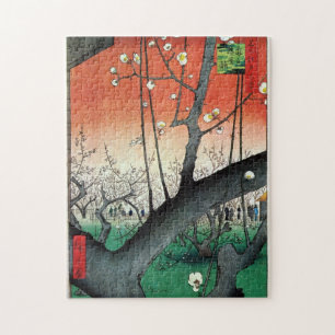 Blommar Plum Träd, Hiroshige Pussel