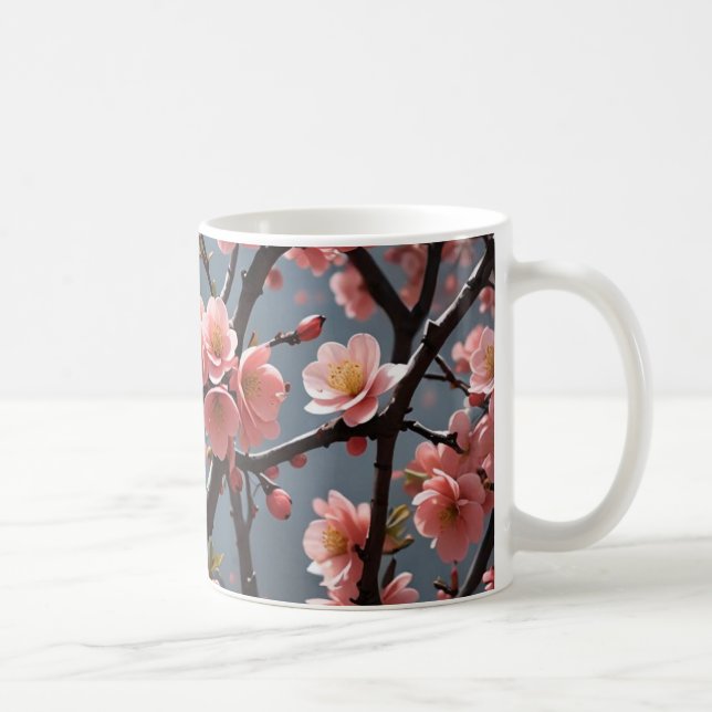 Blommar Quince-bild Kaffemugg (Höger)