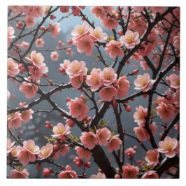 Blommar Quince-bild Kakelplatta