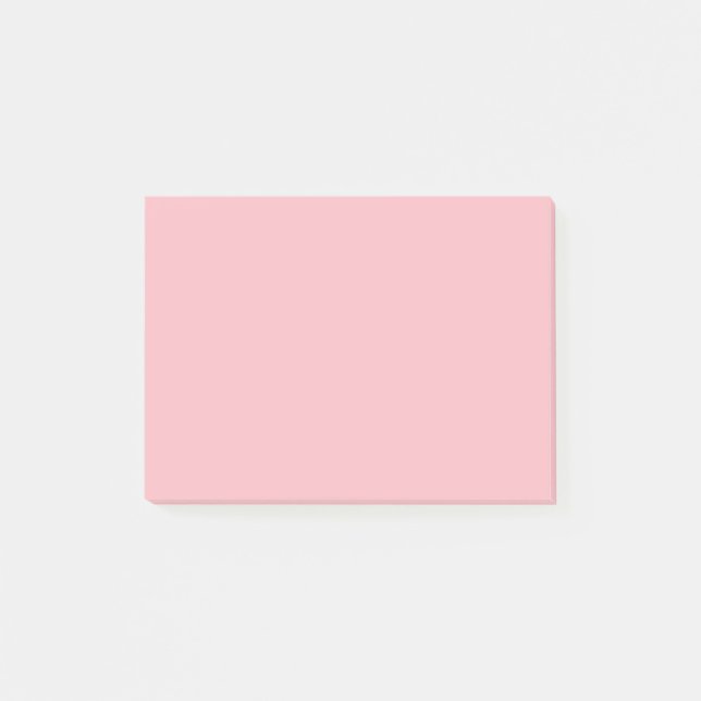 Blommar Rosa Solid Färg Post-it Block (Framsida)