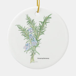 Blommar Rosemary Julgransprydnad Keramik