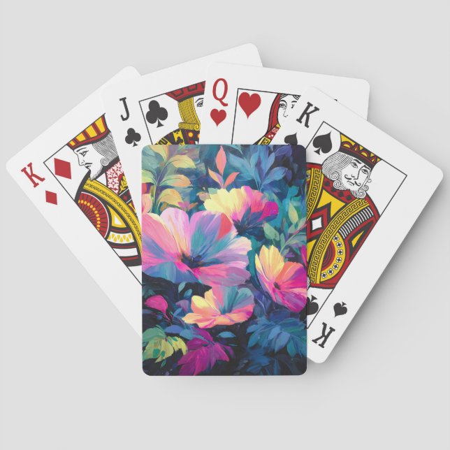 Blommar Rush Vår Blommigt Garden Casinokort (Baksidan)