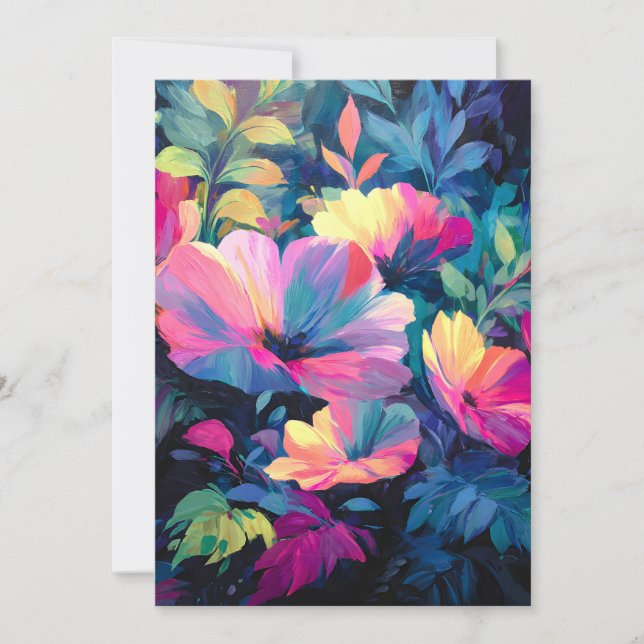 Blommar Rush Vår Blommigt Garden Meddelande (Framsida)