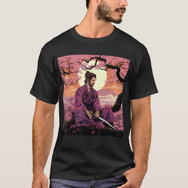 Blommar Samurai Chronicles Couture of Legends T Shirt (Framsida)