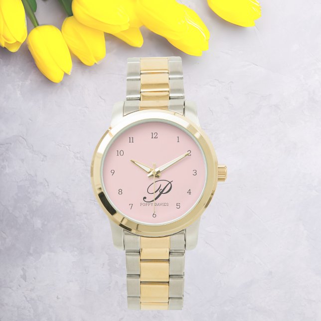  Blommar Script Elegance Watch Armbandsur (Skapare uppladdad)