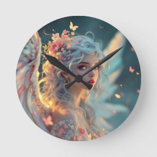 Blommar Seraph - Angel av Vår Grace Grace Rund Klocka