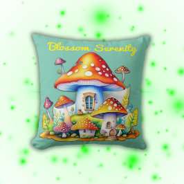 Blommar Serenity Cottagecore Mushroomcore | Kudde