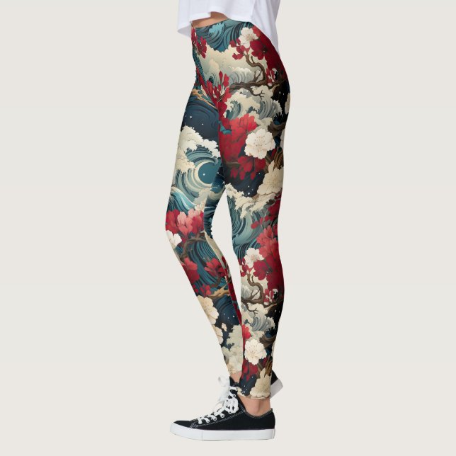 Blommar Storm Leggings - Söt (Vänster)