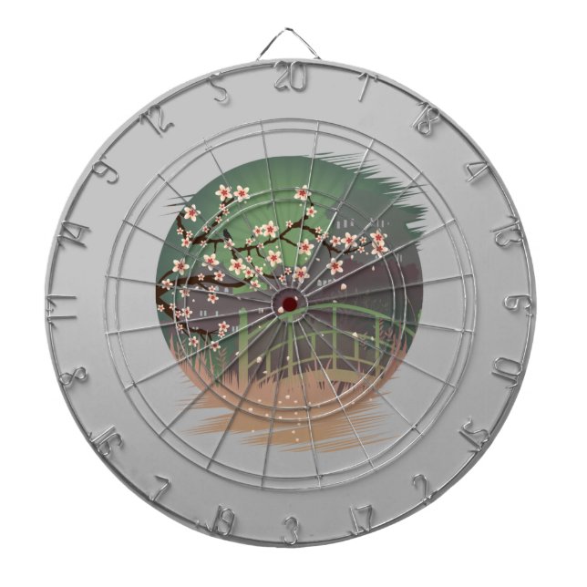 Blommar Sundown Darttavla (Framsidan)