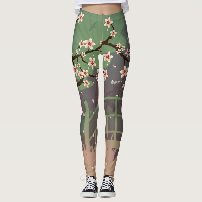Blommar Sundown Leggings (Framsida)