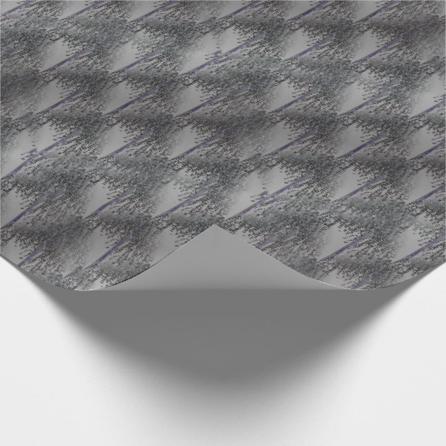 Blommar Träd Abstrakt Mönster Presentpapper (Hörn)