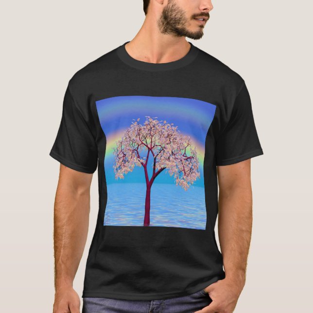 Blommar Träd T Shirt (Framsida)