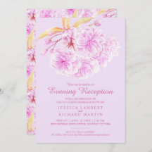 Blommar vår ljust lila kvällsmottagning