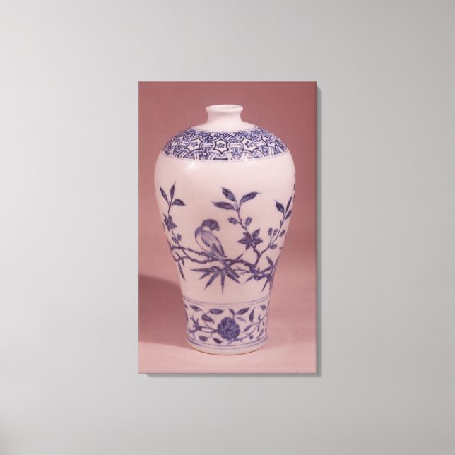 Blommar vas, Ming dynasty Canvastryck (Framsida)