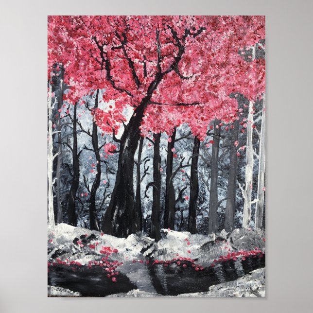Blommar vid floden poster (Framsidan)