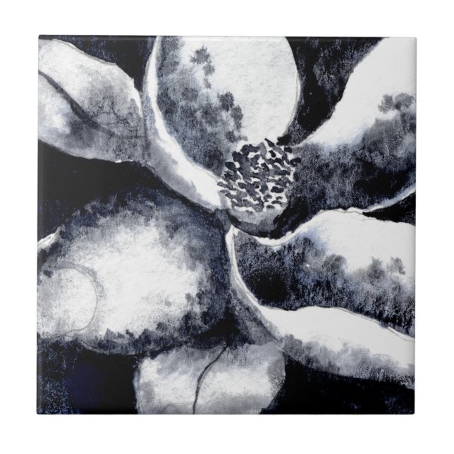 "Blommar White" Kitchen Garden Ceramic Tile Kakelplatta (Framsidan)