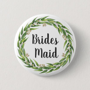 Blommar Willow Foliage Utandning Bridesmaid Knapp