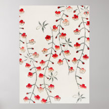 Blommar Woodblock för japansk Sakura Cherry