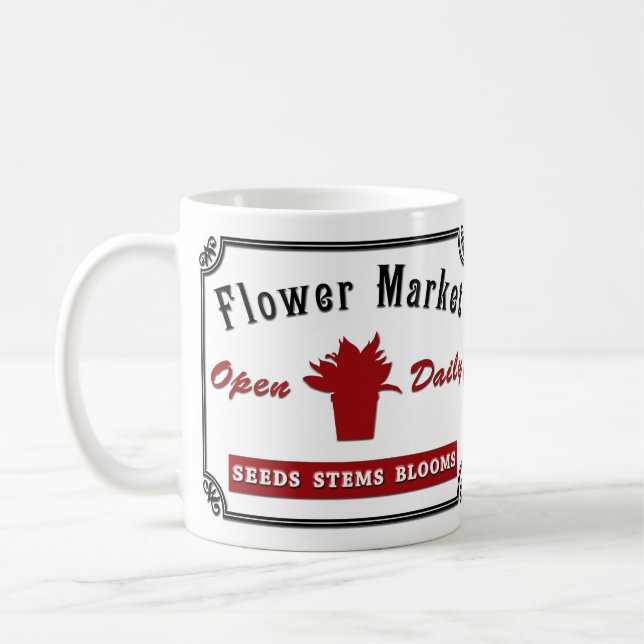 Blommarknad Kaffemugg (Vänster)