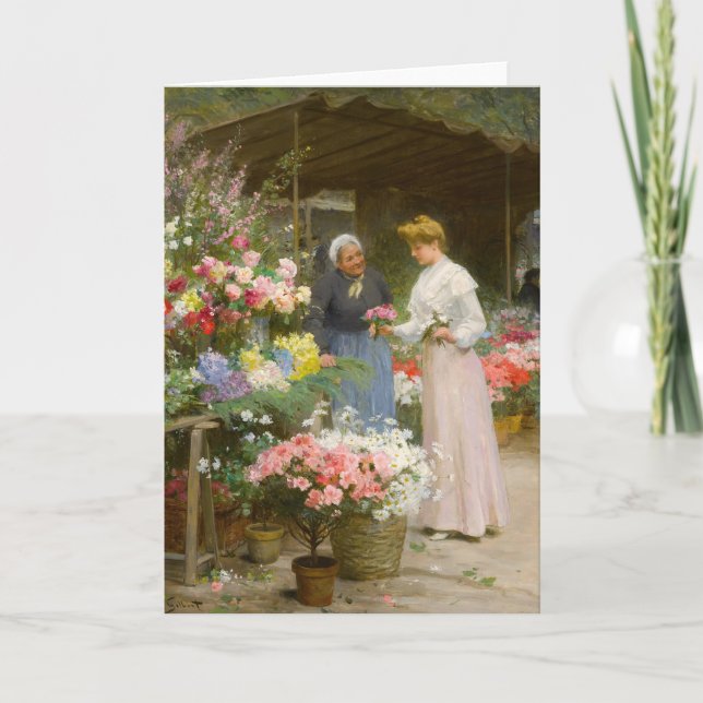 Blommarknad | Victor Gabriel Gilbert Kort (Framsida)