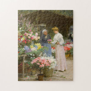 Blommarknad   Victor Gabriel Gilbert Pussel