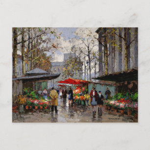 Blommarknaden i La Madeleine Vykort
