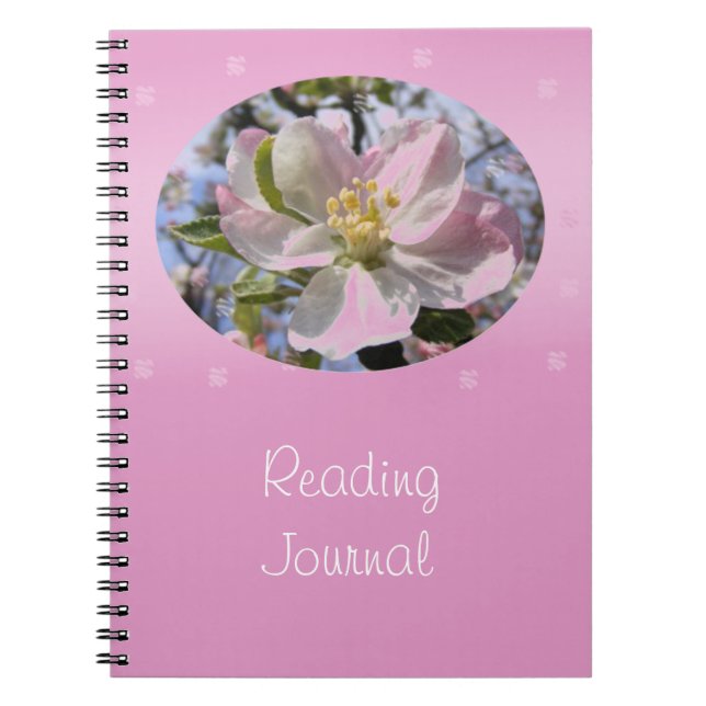 Blommarna Apple utan läs Journal Anteckningsbok (Framsidan)