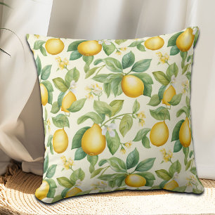 Blommarna Citrus i Medelhavet Kudde