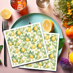 Blommarna Citrus i Medelhavet Pappersservett