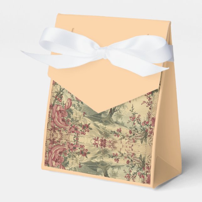 Blommarna Cream Asian Blommigt Internationell Presentaskar (Framsidan Sidan)