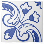 Blommarna Delft Vine Kakelplatta<br><div class="desc">Blommarna Delft Vine Design innehåller en skarp härva av svepande viner och mjuka petalblommor som återges i klassisk Delft-inspirerad blå och vit. Denna blomstrande design balanserar elegans och tradition och skapar den som ett tidlöst tillägg till plattor, underlägg och mugg. Med sin handmålade estetiska och botaniska charm är det perfekten...</div>