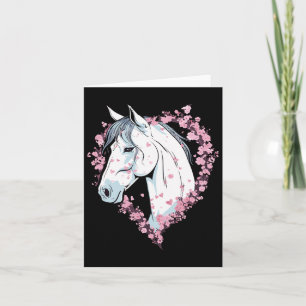 Blommarna Equestrian Horse Cherry Kort