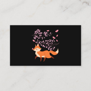 Blommarna Facken Fox Cherry Japan Visitkort