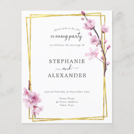 Blommarna för budgetkörsbär QR-kod kvällstid för P