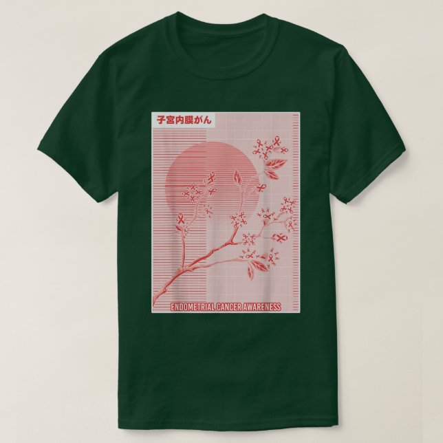 Blommarna för medvetenhet om cancer i samband med  t shirt (Design framsida)
