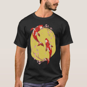 Blommarna för Sakura Taisho Sanke Koi Nishikigoi C T Shirt